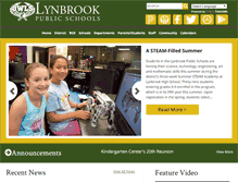 Tablet Screenshot of lynbrookschools.org